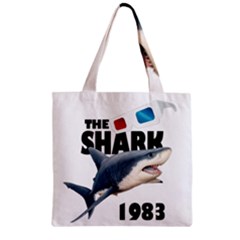 The Shark Movie Zipper Grocery Tote Bag by Valentinaart