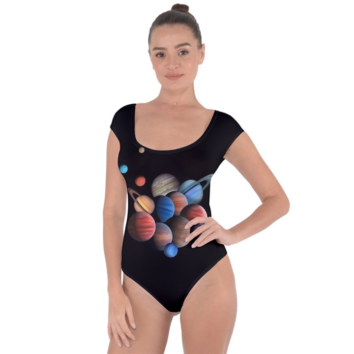 Planets  Short Sleeve Leotard 