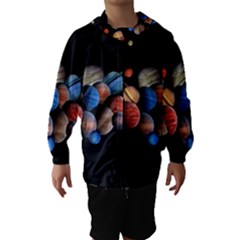 Planets  Hooded Wind Breaker (kids) by Valentinaart