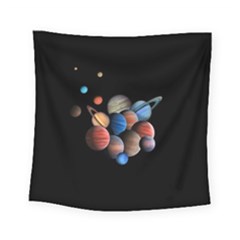 Planets  Square Tapestry (small) by Valentinaart