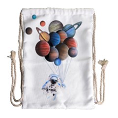 Planets  Drawstring Bag (large) by Valentinaart