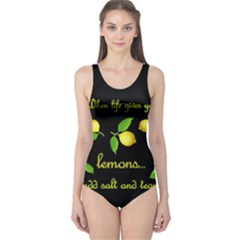 When Life Gives You Lemons One Piece Swimsuit by Valentinaart