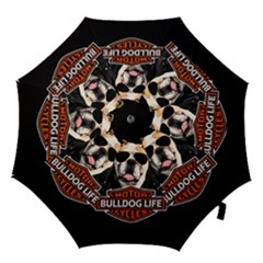 Bulldog Biker Hook Handle Umbrellas (small) by Valentinaart