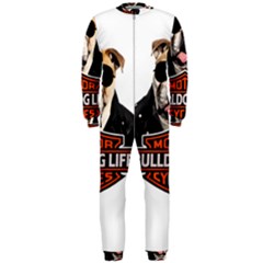 Bulldog Biker Onepiece Jumpsuit (men)  by Valentinaart