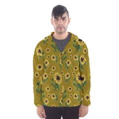 Sunflowers Pattern Hooded Wind Breaker (men)