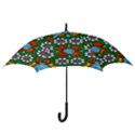 Cute Floral Mandala  Hook Handle Umbrellas (Small) View3