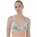 Watercolor Floral Blue Cute Butterfly Illustration Sweetheart Sports Bra View1