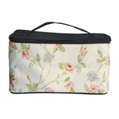 Floral Paper Pink Girly Cute Pattern  Cosmetic Storage Case by paulaoliveiradesign