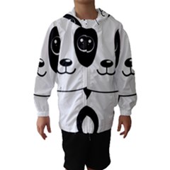 Bear Panda Bear Panda Animals Hooded Wind Breaker (kids) by Nexatart