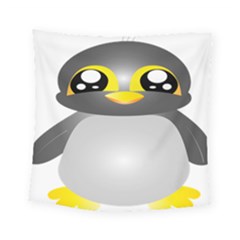 Cute Penguin Animal Square Tapestry (small) by Nexatart