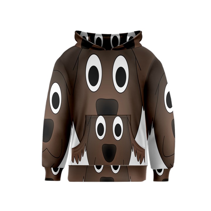 Dog Pup Animal Canine Brown Pet Kids  Pullover Hoodie