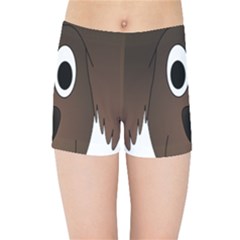 Dog Pup Animal Canine Brown Pet Kids Sports Shorts by Nexatart