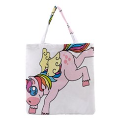 Unicorn Arociris Raimbow Magic Grocery Tote Bag by Nexatart