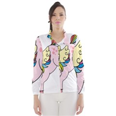 Unicorn Arociris Raimbow Magic Wind Breaker (women) by Nexatart