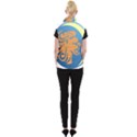 Lion Zodiac Sign Zodiac Moon Star Women s Button Up Puffer Vest View2