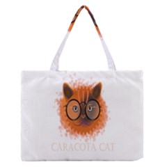 Cat Smart Design Pet Cute Animal Zipper Medium Tote Bag