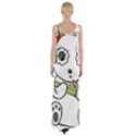 Panda China Chinese Furry Maxi Thigh Split Dress View2