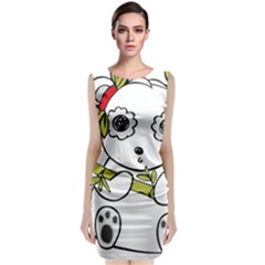 Panda China Chinese Furry Classic Sleeveless Midi Dress