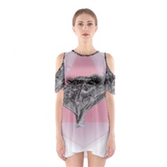 Lizard Hexagon Rosa Mandala Emblem Shoulder Cutout One Piece by Nexatart