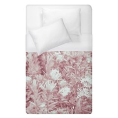 Pink Colored Flowers Duvet Cover (single Size) by dflcprints
