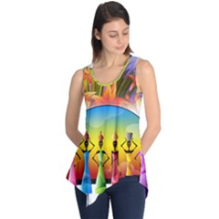 African American Women Sleeveless Tunic