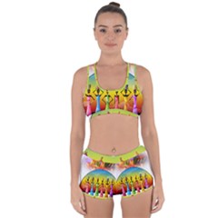 African American Women Racerback Boyleg Bikini Set by AlteredStates