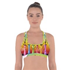 African American Women Cross Back Sports Bra