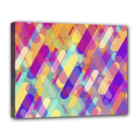 Colorful Abstract Background Canvas 14  X 11 