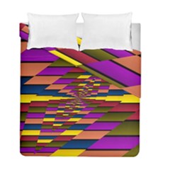 Autumn Check Duvet Cover Double Side (full/ Double Size) by designworld65