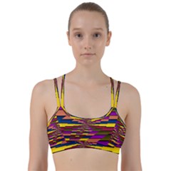 Autumn Check Line Them Up Sports Bra by designworld65