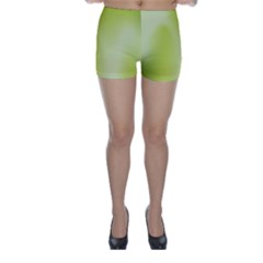 Green Soft Springtime Gradient Skinny Shorts