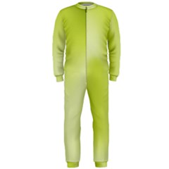 Green Soft Springtime Gradient Onepiece Jumpsuit (men) 