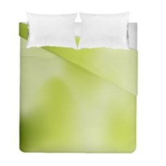 Green Soft Springtime Gradient Duvet Cover Double Side (full/ Double Size)