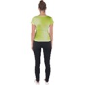 Green Soft Springtime Gradient Short Sleeve Sports Top  View2