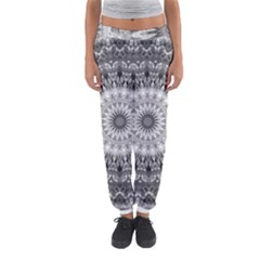 Feeling Softly Black White Mandala Women s Jogger Sweatpants