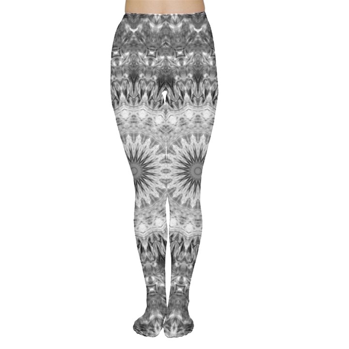 Feeling Softly Black White Mandala Women s Tights