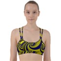 Blue Gold Dragon Spiral Line Them Up Sports Bra View1