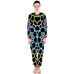 Colored Window Mandala Onepiece Jumpsuit (ladies)  by designworld65