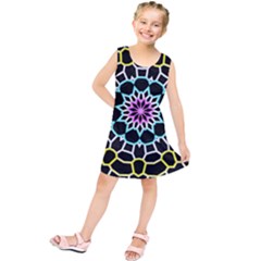 Colored Window Mandala Kids  Tunic Dress