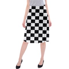 Dropout Purple Check Midi Beach Skirt by designworld65