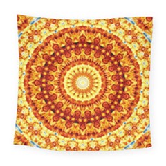 Powerful Love Mandala Square Tapestry (large) by designworld65