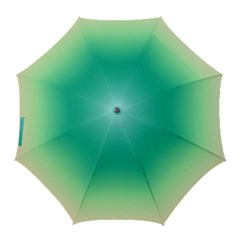 Sealife Green Gradient Golf Umbrellas by designworld65