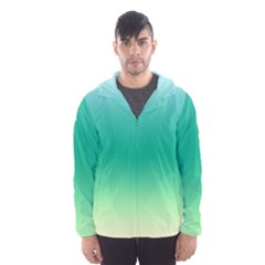 Sealife Green Gradient Hooded Wind Breaker (men) by designworld65