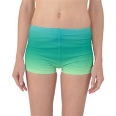 Sealife Green Gradient Reversible Boyleg Bikini Bottoms by designworld65