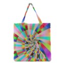 Irritation Funny Crazy Stripes Spiral Grocery Tote Bag View1