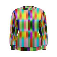 Multicolored Irritation Stripes Women s Sweatshirt by designworld65