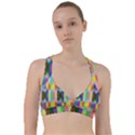 Multicolored Irritation Stripes Sweetheart Sports Bra View1