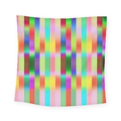 Multicolored Irritation Stripes Square Tapestry (small)