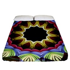 Love Energy Mandala Fitted Sheet (queen Size) by designworld65