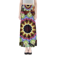 Love Energy Mandala Full Length Maxi Skirt by designworld65